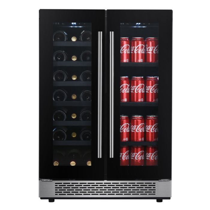 Cellier Autoportant 42 bouteilles, 24 po. Aviva BSC42DB3  Noir    42 bouteilles  largeur 24 pouces présenté par Corbeil