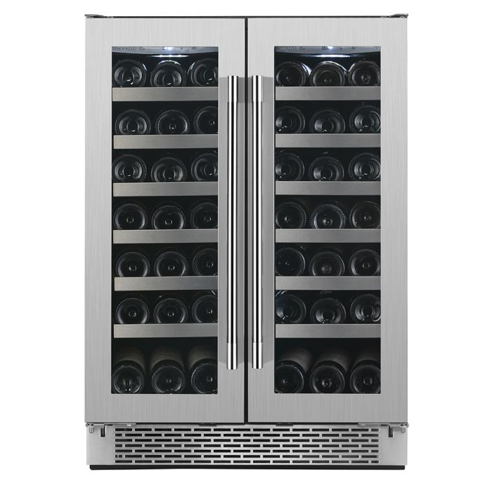 Cellier Autoportant 21 bouteilles, 24 po. Aviva VWD42S2  Inox    21 bouteilles  présenté par Corbeil