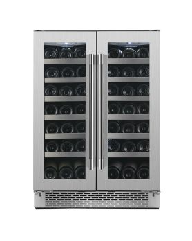 Cellier Autoportant 21 bouteilles, 24 po. Aviva VWD42S2  Inox    21 bouteilles  présenté par Corbeil